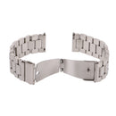 Adjustable Size 22mm Stainless Steel Watch Band Strap COMPATIBLE FOR Samsung Gear S3 Classic Frontier Silver