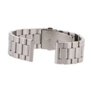 Adjustable Size 22mm Stainless Steel Watch Band Strap COMPATIBLE FOR Samsung Gear S3 Classic Frontier Silver