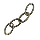 4pcs Antique Silver Oval Carabiner Spring Snap Clip Hook Keychain Hiking
