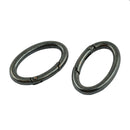 4pcs Oval Carabiner Camp Spring Snap Clip Hook Keychain Climbing 48x30mm