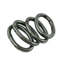 4pcs Oval Carabiner Camp Spring Snap Clip Hook Keychain Climbing 48x30mm
