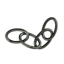 4pcs Oval Carabiner Camp Spring Snap Clip Hook Keychain Climbing 48x30mm