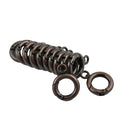12pcs Round Spring Snap Circle Carabiner Snap Hook Keychain 20mm With Loop