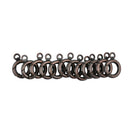 12pcs Round Spring Snap Circle Carabiner Snap Hook Keychain 20mm With Loop