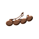 6PCS 12mm Round Bezels Bobby Hair Pin Clip Barrette Blanks Hairpin Findings