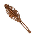 2pcs Antique Copper French Clip Barrette Cabochon Blank Setting Base Finding
