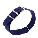 Durable Nylon Watch Band Strap 20mm/23.5cm Blue