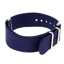 Durable Nylon Watch Band Strap 20mm/23.5cm Blue