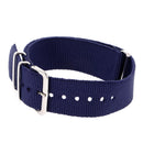 Durable Nylon Watch Band Strap 20mm/23.5cm Blue