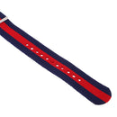 Durable Nylon Watch Band Strap 22mm/25cm Blue Red