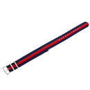 Durable Nylon Watch Band Strap 18mm/24.5cm Blue Red