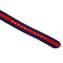 Durable Nylon Watch Band Strap 18mm/24.5cm Blue Red