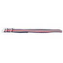 Durable Nylon Watch Band Strap 20mm Blue White