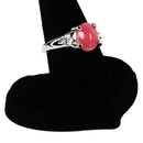 Finger Ring Display Case Stand Jewelry Organiser 6x6cm Black