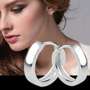 1 Pair 925 Sterling Silver Hoop Earrings for women wedding Party Earring