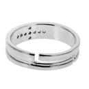 1 Pair 925 Sterling Silver Crystal Cross Ring Wedding Ring Band Adjustable