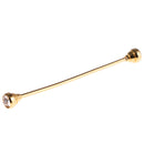 Shirt Necktie Gentlemen Cravat Tie Clip Clasp Bar Fancy Gold Bar Clear Crystal Party Prom Ornaments