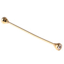 Shirt Necktie Gentlemen Cravat Tie Clip Clasp Bar Fancy Gold Bar Clear Crystal Party Prom Ornaments