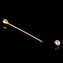 Shirt Necktie Gentlemen Cravat Tie Clip Clasp Bar Fancy Gold Bar Clear Crystal Party Prom Ornaments