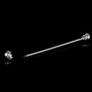 Men Fashionable Shirt Collar Decoration Rhinestone Charms Tie Clip Clasp Bar Pin Party Suit Jewelry Gift Black