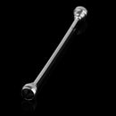 Men Fashionable Shirt Collar Decoration Rhinestone Charms Tie Clip Clasp Bar Pin Party Suit Jewelry Gift Black