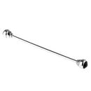 Men Fashionable Shirt Collar Decoration Rhinestone Charms Tie Clip Clasp Bar Pin Party Suit Jewelry Gift Black