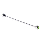 Men Fashionable Shirt Collar Decoration Rhinestone Charms Tie Clip Clasp Bar Pin Party Suit Jewelry Gift Light Green