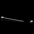 Men Fashionable Shirt Collar Decoration Rhinestone Charms Tie Clip Clasp Bar Pin Party Suit Jewelry Gift Light Green