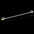 Men Fashionable Shirt Collar Decoration Rhinestone Charms Tie Clip Clasp Bar Pin Party Suit Jewelry Gift Light Green