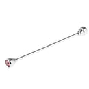 Men Fashionable Shirt Collar Decoration Rhinestone Charms Tie Clip Clasp Bar Pin Party Suit Jewelry Gift Light Purple