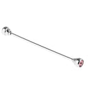 Men Fashionable Shirt Collar Decoration Rhinestone Charms Tie Clip Clasp Bar Pin Party Suit Jewelry Gift Light Purple