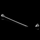 Men Fashionable Shirt Collar Decoration Rhinestone Charms Tie Clip Clasp Bar Pin Party Suit Jewelry Gift Light Purple