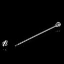 Men Fashionable Shirt Collar Decoration Rhinestone Charms Tie Clip Clasp Bar Pin Party Suit Jewelry Gift Golden