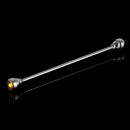 Men Fashionable Shirt Collar Decoration Rhinestone Charms Tie Clip Clasp Bar Pin Party Suit Jewelry Gift Golden