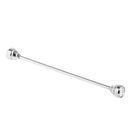 Men Fashionable Shirt Collar Decoration Rhinestone Charms Tie Clip Clasp Bar Pin Party Suit Jewelry Gift White