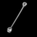 Men Fashionable Shirt Collar Decoration Rhinestone Charms Tie Clip Clasp Bar Pin Party Suit Jewelry Gift White