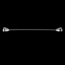 Men Fashionable Shirt Collar Decoration Rhinestone Charms Tie Clip Clasp Bar Pin Party Suit Jewelry Gift White