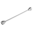 Men Fashionable Shirt Collar Decoration Rhinestone Charms Tie Clip Clasp Bar Pin Party Suit Jewelry Gift White