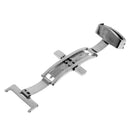 Stainless Steel Flip Lock Butterfly Deployment Clasp Watch Buckle 20mm