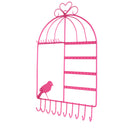Birdcage Jewelry Organizer Earrings Necklace Jewelry Organizer Pink