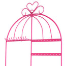 Birdcage Jewelry Organizer Earrings Necklace Jewelry Organizer Pink