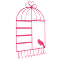Birdcage Jewelry Organizer Earrings Necklace Jewelry Organizer Pink