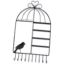 Birdcage Jewelry Organizer Earrings Necklace Jewelry Organizer Black