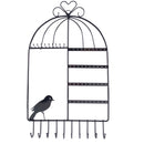 Birdcage Jewelry Organizer Earrings Necklace Jewelry Organizer Black