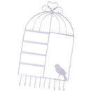Birdcage Jewelry Organizer Earrings Necklace Jewelry Organizer White