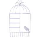 Birdcage Jewelry Organizer Earrings Necklace Jewelry Organizer White