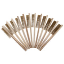 12 Pieces Copper Wire brush Clean Spark Plug BBQ Terminal Suede Shoe Restore