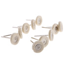 10 Pieces Soft Wool Polishing Wheel Buffing Pad Brush Polisher for Rotary Polish Drill Bit 3x25mm