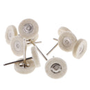 10 Pieces Soft Wool Polishing Wheel Buffing Pad Brush Polisher for Rotary Polish Drill Bit 3x25mm