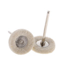 10 Pieces Soft Wool Polishing Wheel Buffing Pad Brush Polisher for Rotary Polish Drill Bit 3x25mm